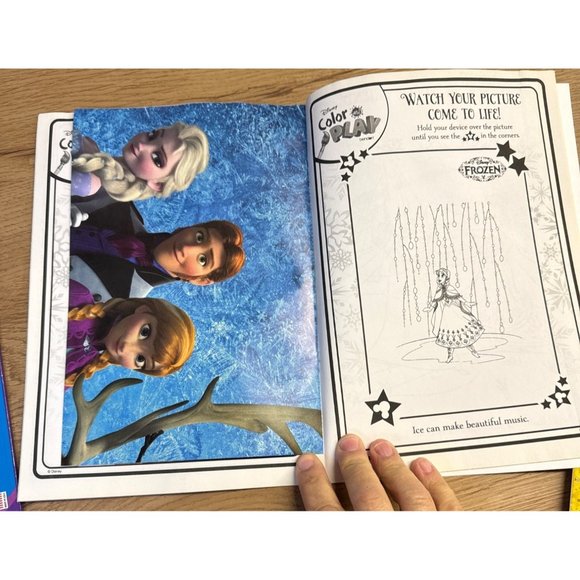 Disney Frozen & My Little Pony Coloring Book w/ 2 Posters Stickers & Free Color - Picture 3 of 5
